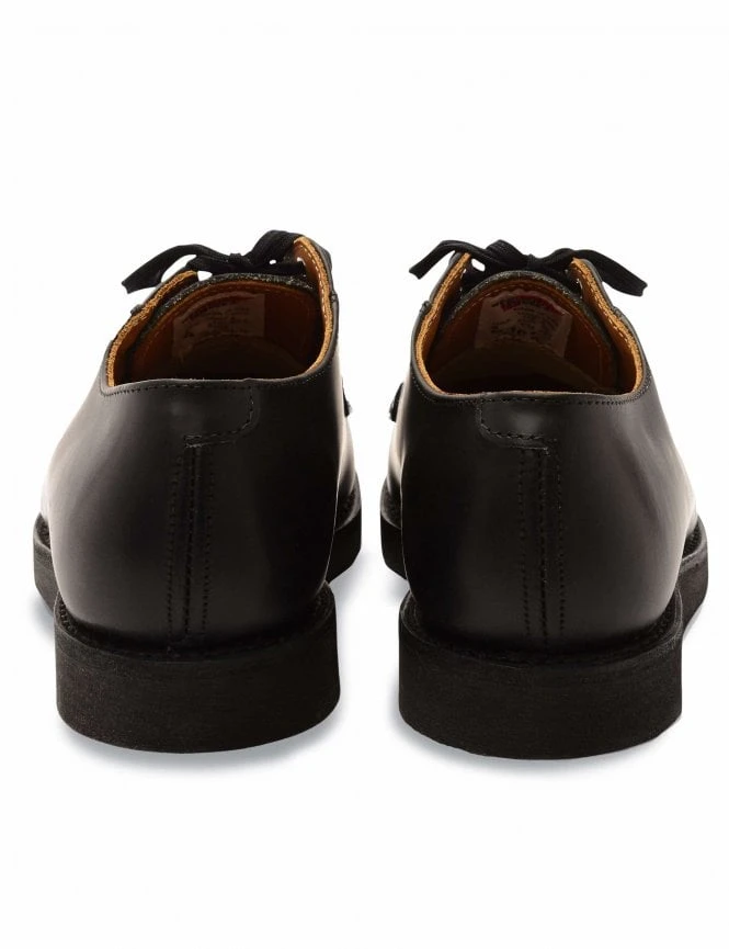101 Heritage Work Postman Oxford Shoes - Black Chaparral Leather 7 101 Heritage Work Postman Oxford Shoes - Black Chaparral Leather - Image 5