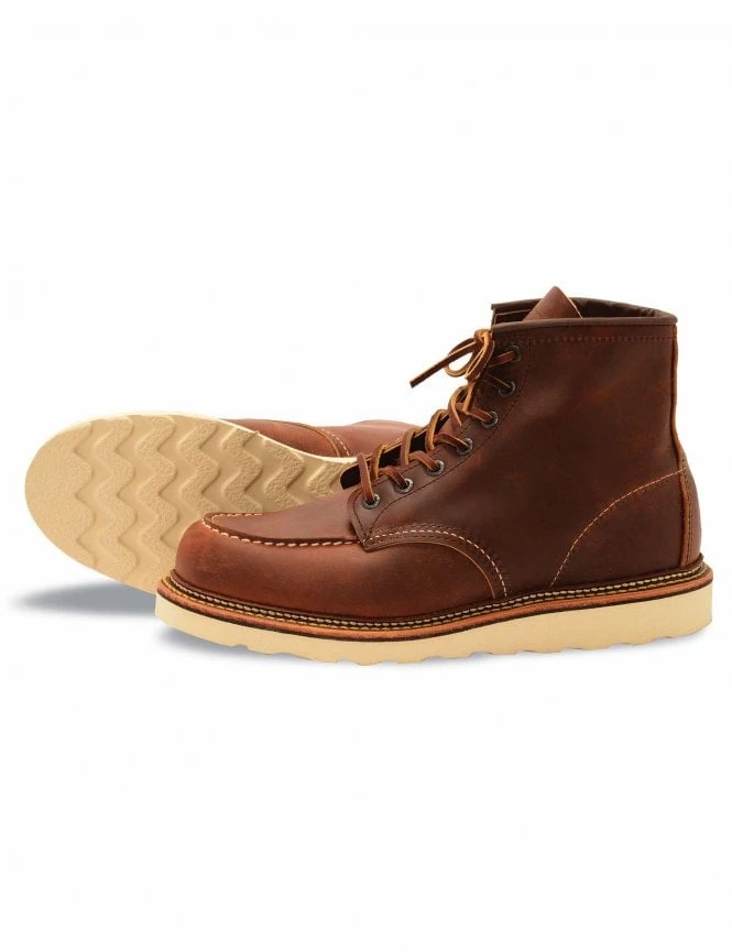 1907 Heritage Work 6" Moc Toe Boot - Copper Rough & Tough Leather 4 1907 Heritage Work 6" Moc Toe Boot - Copper Rough & Tough Leather - Image 2