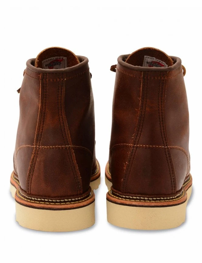 1907 Heritage Work 6" Moc Toe Boot - Copper Rough & Tough Leather 7 1907 Heritage Work 6" Moc Toe Boot - Copper Rough & Tough Leather - Image 5