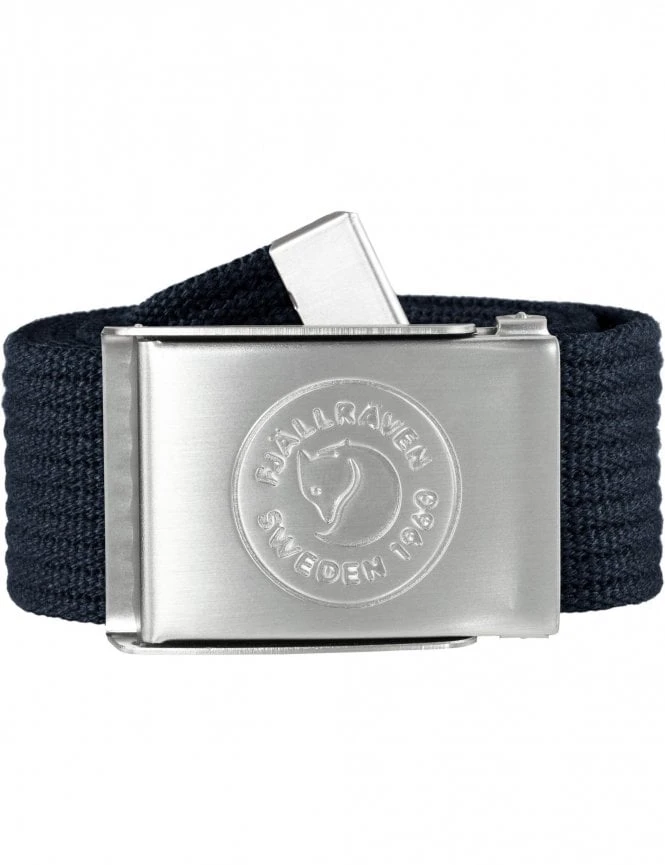 Fjallraven 1960 Logo Belt Dark Navy – Durable Polyester Webbing with Adjustable Metal Clasp 3 Fjallraven 1960 Logo Belt Dark Navy – Durable Polyester Webbing with Adjustable Metal Clasp