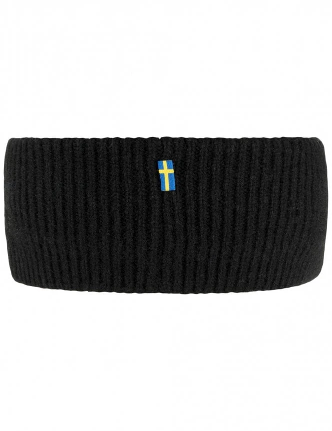 Fjallraven 1960 Logo Headband - Black 4 Fjallraven 1960 Logo Headband - Black - Image 2