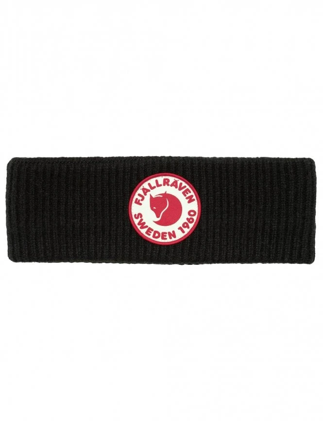 Fjallraven 1960 Logo Headband - Black 5 Fjallraven 1960 Logo Headband - Black - Image 3