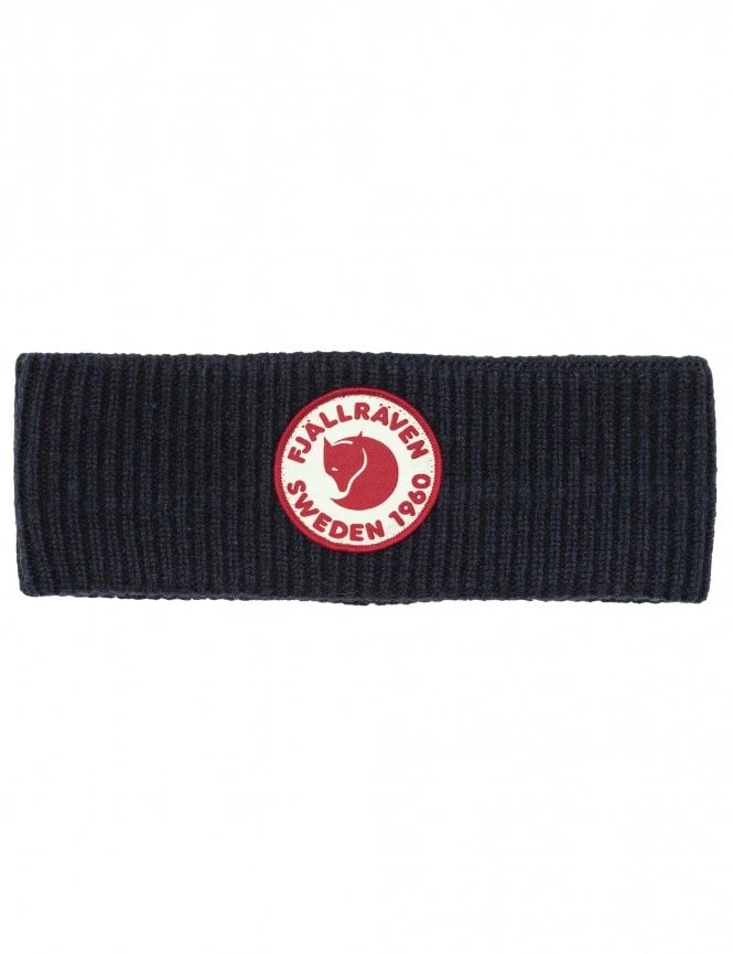 Fjallraven Dark Navy – 1960 Embroidered Logo Two-Layered Ribbed Knit Headband 5 Fjallraven Dark Navy – 1960 Embroidered Logo Two-Layered Ribbed Knit Headband - Image 3