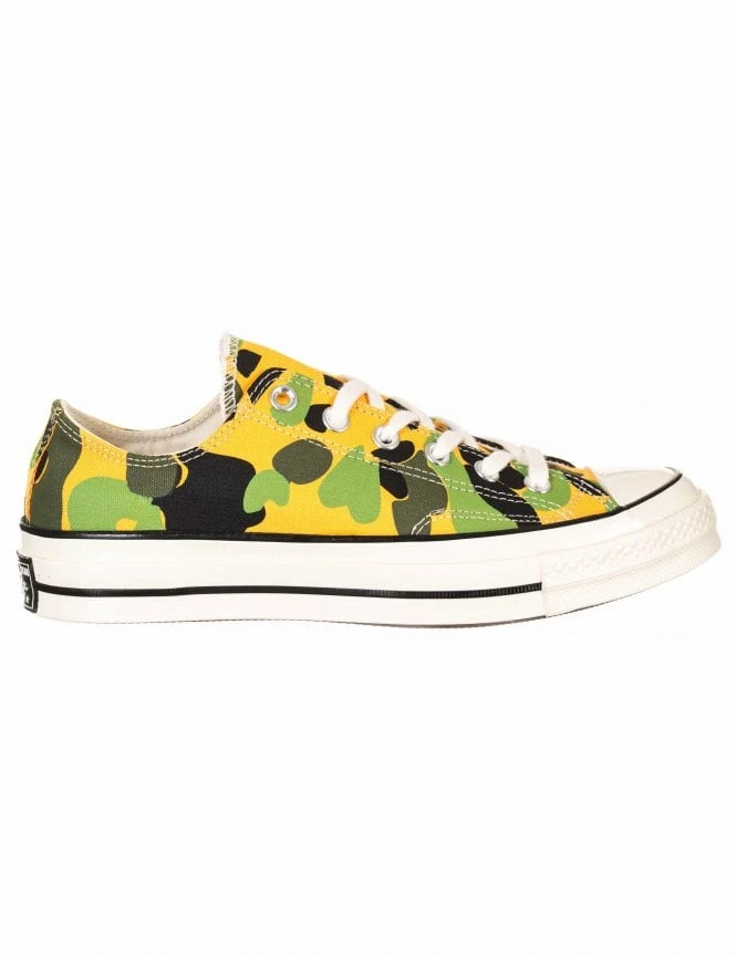 Converse 1970s Chuck Taylor All Star Ox Trainers - Camo (University Gold/Black) 4 Converse 1970s Chuck Taylor All Star Ox Trainers - Camo (University Gold/Black) - Image 2