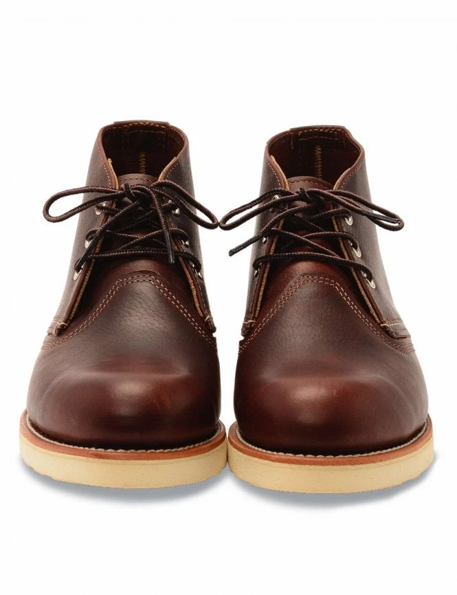 3141 Heritage Work Chukka Boot - Briar Oil Slick Leather 6 3141 Heritage Work Chukka Boot - Briar Oil Slick Leather - Image 4