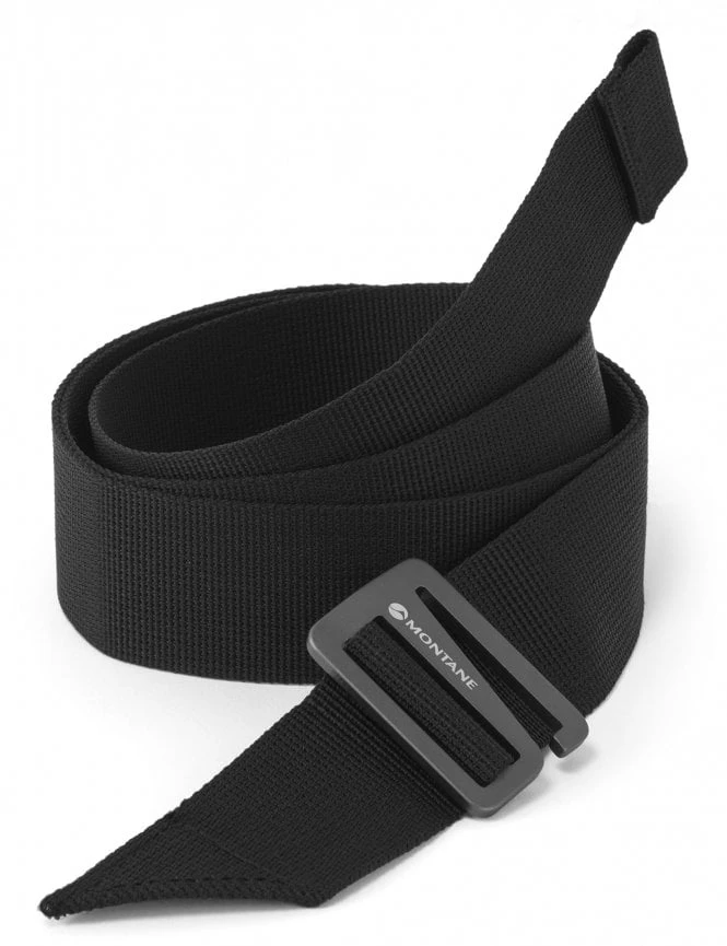 Montane 35mm Polyester Webbing Belt – Black with Robust Hook Buckle 3 Montane 35mm Polyester Webbing Belt – Black with Robust Hook Buckle