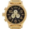 NIXON 51-30 Chrono Watch – All Gold with Black Dial 51mm Oversized Timepiece -Fatbuddha Store 51 30 chrono watch all gold black p29749 102255 medium