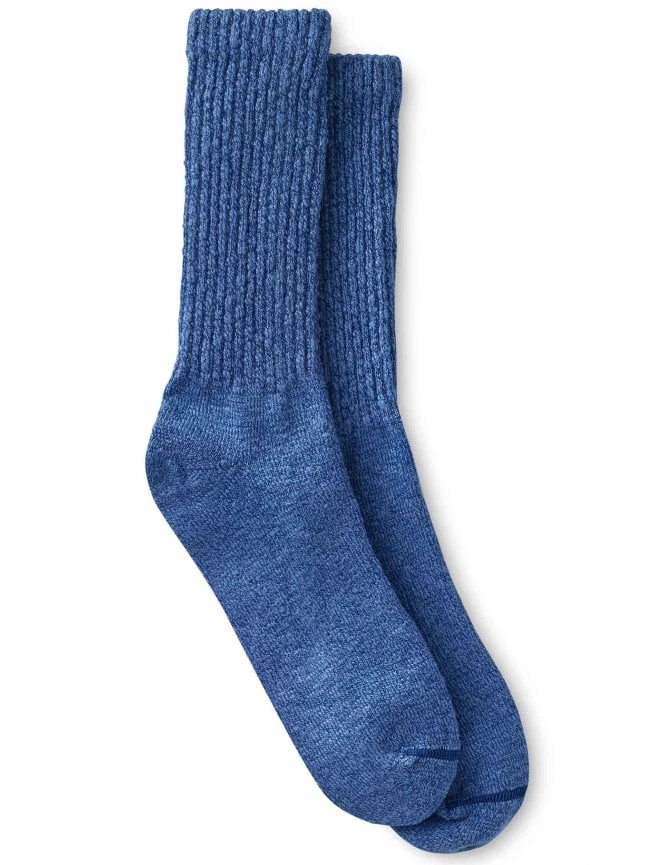 97370 Women's Cotton Ragg Over Dyed Tonal Sock - Navy/Blue 3 97370 Women's Cotton Ragg Over Dyed Tonal Sock - Navy/Blue