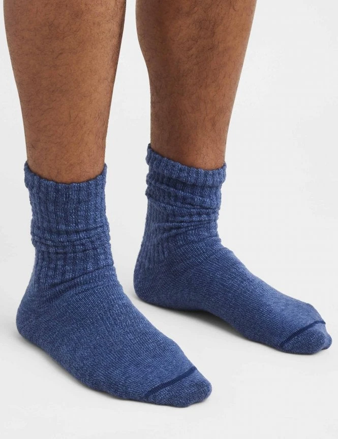 97370 Women's Cotton Ragg Over Dyed Tonal Sock - Navy/Blue 4 97370 Women's Cotton Ragg Over Dyed Tonal Sock - Navy/Blue - Image 2
