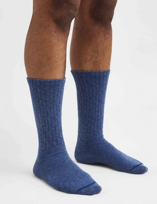 97370 Women's Cotton Ragg Over Dyed Tonal Sock - Navy/Blue 7 97370 Women's Cotton Ragg Over Dyed Tonal Sock - Navy/Blue - Image 5