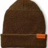 Red Wing Olive Green Merino Wool Beanie Hat – Heritage Leather Patch Watch Cap