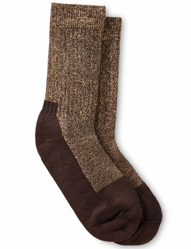 97640 Deep Toe Capped Wool Sock - Brown 3 97640 Deep Toe Capped Wool Sock - Brown