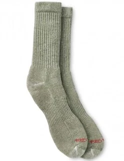 97664 Merino Wool Crew Socks - Olive