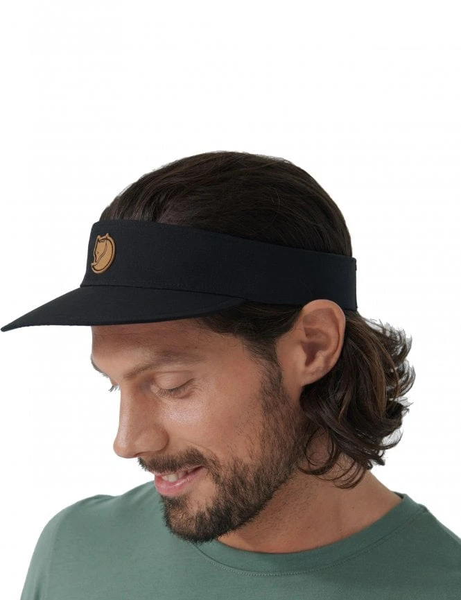 Fjallraven Abisko Black G-1000 Air Stretch Lightweight Sun Visor Cap 4 Fjallraven Abisko Black G-1000 Air Stretch Lightweight Sun Visor Cap - Image 2