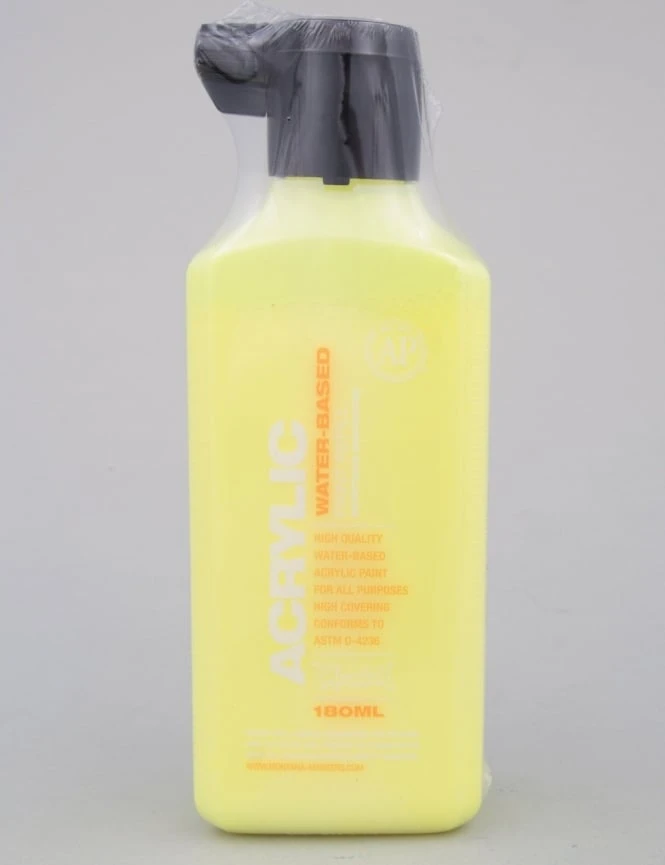 Acrylic Paint Refill 180ml - Fluorescent Flash Yellow F1000 3 Acrylic Paint Refill 180ml - Fluorescent Flash Yellow F1000