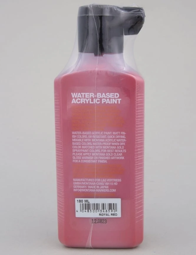 Acrylic Paint Refill 180ml - Royal Red G3060 4 Acrylic Paint Refill 180ml - Royal Red G3060 - Image 2