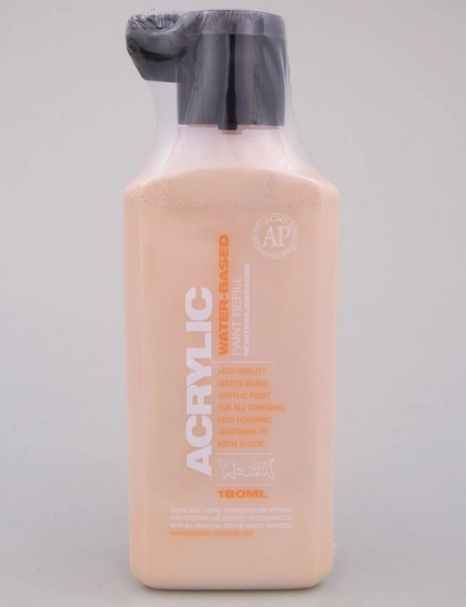 Montana Cans Acrylic Paint Refill 180ml - Sahara Beige G8020 Professional Grade 3 Montana Cans Acrylic Paint Refill 180ml - Sahara Beige G8020 Professional Grade