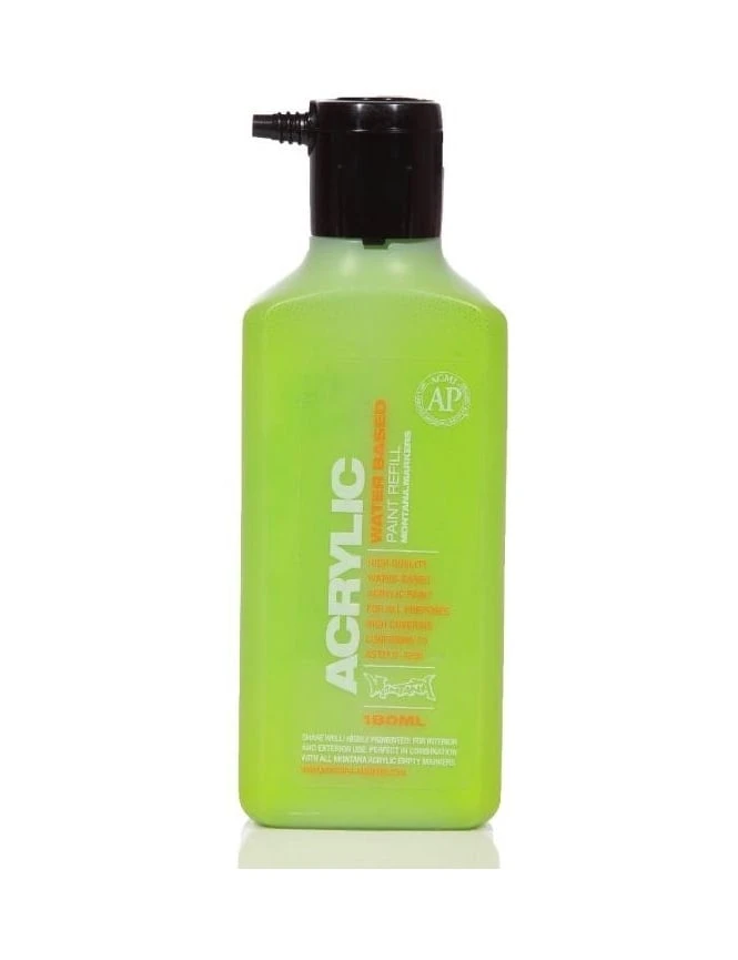 Acrylic Paint Refill 180ml - Shock Green Light S6000 4 Acrylic Paint Refill 180ml - Shock Green Light S6000 - Image 2