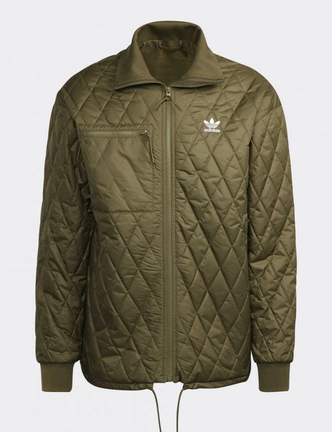 Adidas Originals Adicolor Classics Quilted Archive Jacket - Focus Olive 3 Adidas Originals Adicolor Classics Quilted Archive Jacket - Focus Olive