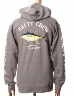 Salty Crew AHI Mount Hooded Sweat - Gunmetal Heather