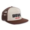 Deus Ex Machina Brown with Off-White Mesh – Akin Customs Patch Flat Bill Trucker Hat -Fatbuddha Store akin trucker hat brown p35086 116336 medium