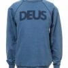 Deus Ex Machina All Caps Indigo Crew Sweat - Light Indigo -Fatbuddha Store all caps indigo crew sweat light indigo p23658 84541 medium