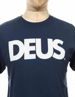 Deus Ex Machina All Caps Tee - Navy -Fatbuddha Store all caps tee navy p23654 84346 medium