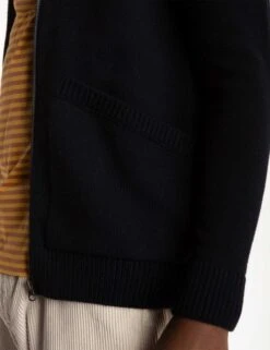 Allen Full Zip Knitted Top - Navy -Fatbuddha Store allen full zip knitted top navy p33400 121123 medium