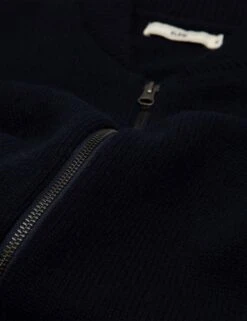 Allen Full Zip Knitted Top - Navy -Fatbuddha Store allen full zip knitted top navy p33400 121124 medium