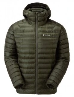Montane Anti-Freeze Packable Hooded Down Jacket - Oak Green