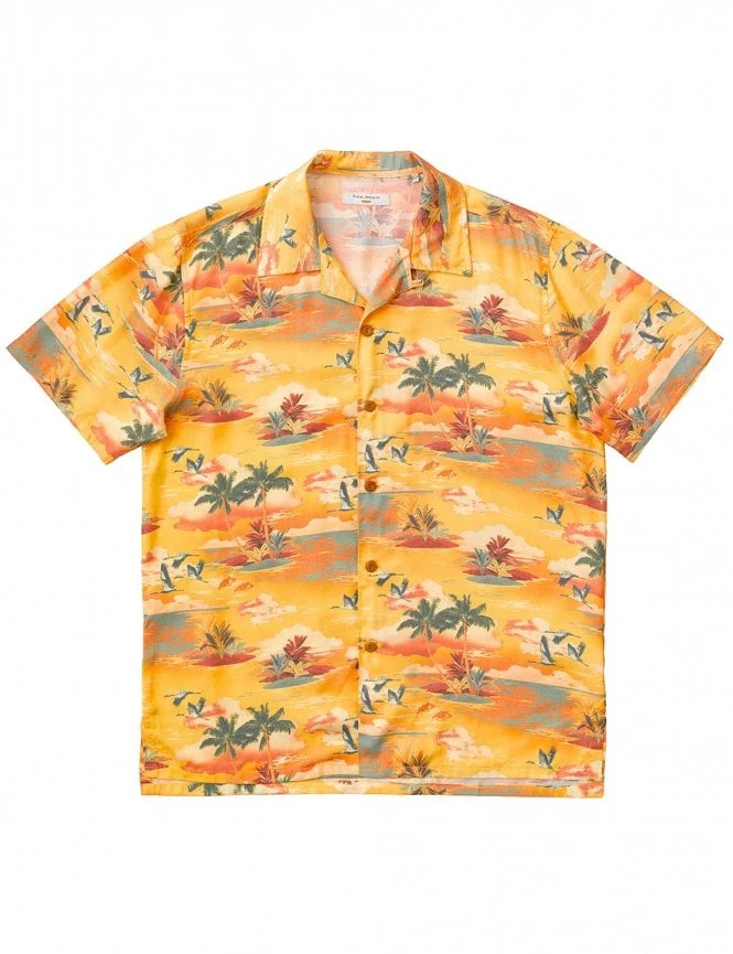 Nudie Jeans Arvid Hawaii Shirt - Sunflower 3 Nudie Jeans Arvid Hawaii Shirt - Sunflower