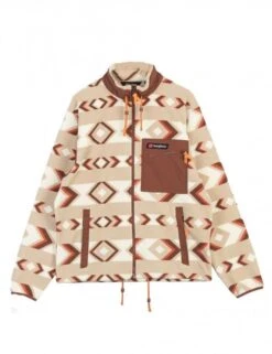 Berghaus Ascent 91 Fleece Jacket - Geo Aztec Pale Khaki/Cappacino