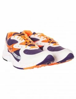 Saucony Aya Trainers - White/Purple/Orange