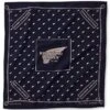 Classic Navy Blue Paisley Bandana – Premium Cotton Multi-Use Fan Accessory