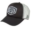 Deus Ex Machina Baylands Trucker Hat - Black/Grey with Embroidered Shield Logo -Fatbuddha Store baylands trucker hat black grey p14933 60540 medium