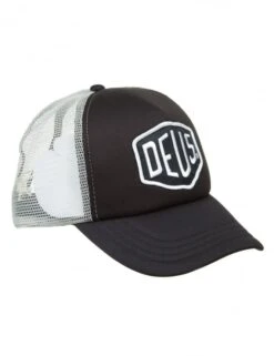 Deus Ex Machina Baylands Trucker Hat - Black/Grey with Embroidered Shield Logo 11 Deus Ex Machina Baylands Trucker Hat - Black/Grey with Embroidered Shield Logo -Fatbuddha Store baylands trucker hat black grey p14933 60544 medium