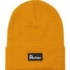 Penfield Bear Beanie Hat - Sunflower Yellow Heritage Patch Cuffed Knit