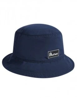 Penfield Bear Logo Navy Blue Nylon Bucket Hat - Adjustable Drawcord Outdoor Hat