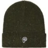 Penfield Forest Night Bear Neppy Cuffed Beanie – 100% Wool Textured Knit Hat