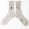Rostersox Bear Socks Khaki - Embroidered Mascot Ribbed Crew Socks -Fatbuddha Store bear socks khaki p34403 115218 medium