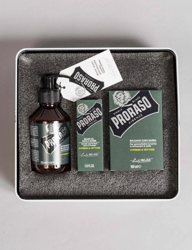 Proraso Cypress & Vetyver Beard Care Gift Tin – Complete 3-Piece Grooming Kit 4 Proraso Cypress & Vetyver Beard Care Gift Tin – Complete 3-Piece Grooming Kit - Image 2