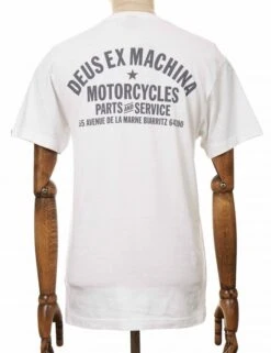 Deus Ex Machina Biarritz Address Tee - White