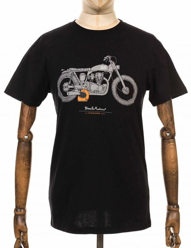 Deus Ex Machina Bloodnok Tee - Black 3 Deus Ex Machina Bloodnok Tee - Black