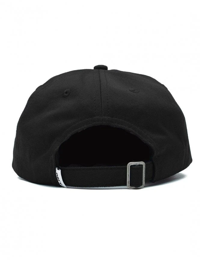 Obey Clothing Black Pigment Dyed - Minimal Wordmark Logo Curved Bill 6 Panel Hat 4 Obey Clothing Black Pigment Dyed - Minimal Wordmark Logo Curved Bill 6 Panel Hat - Image 2