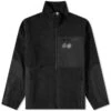 Borg Zip Fleece - Black -Fatbuddha Store borg zip fleece black p35243 118228 medium
