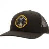 Salty Crew Black Bottom Dweller Fish Patch – Retro Curved Bill Trucker Hat -Fatbuddha Store bottom dweller retro trucker hat black p30497 104594 medium
