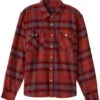 Brixton Bowery Flannel Shirt - Barn Red/Flint Blue 2 Brixton Bowery Flannel Shirt - Barn Red/Flint Blue -Fatbuddha Store bowery flannel shirt barn red flint blue p36164 123513 medium