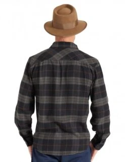 Brixton Bowery Flannel Shirt - Black/Charcoal 9 Brixton Bowery Flannel Shirt - Black/Charcoal -Fatbuddha Store bowery flannel shirt black charcoal p36582 123534 medium