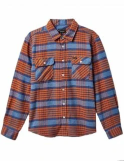Brixton Bowery Flannel Shirt - Blue Heaven/Paradise