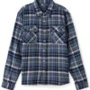 Brixton Bowery Flannel Shirt - Flint Blue/Twilight Blue 1 Brixton Bowery Flannel Shirt - Flint Blue/Twilight Blue -Fatbuddha Store bowery flannel shirt flint blue twilight blue p36165 123551 medium